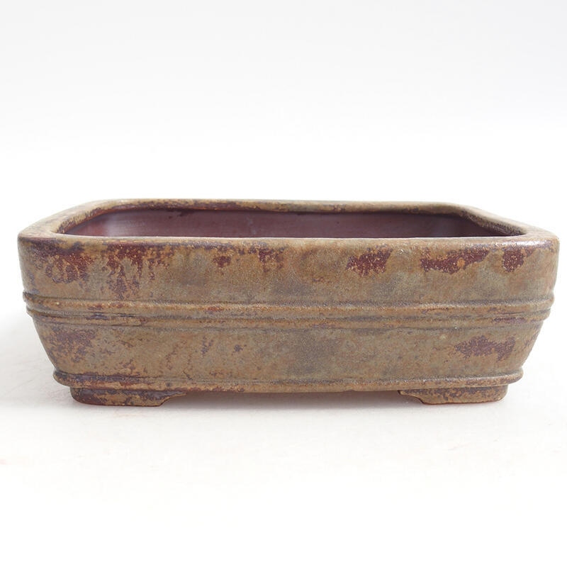 Keramická bonsai miska 16,5 x 12 x 5,5 cm, farba hnedá