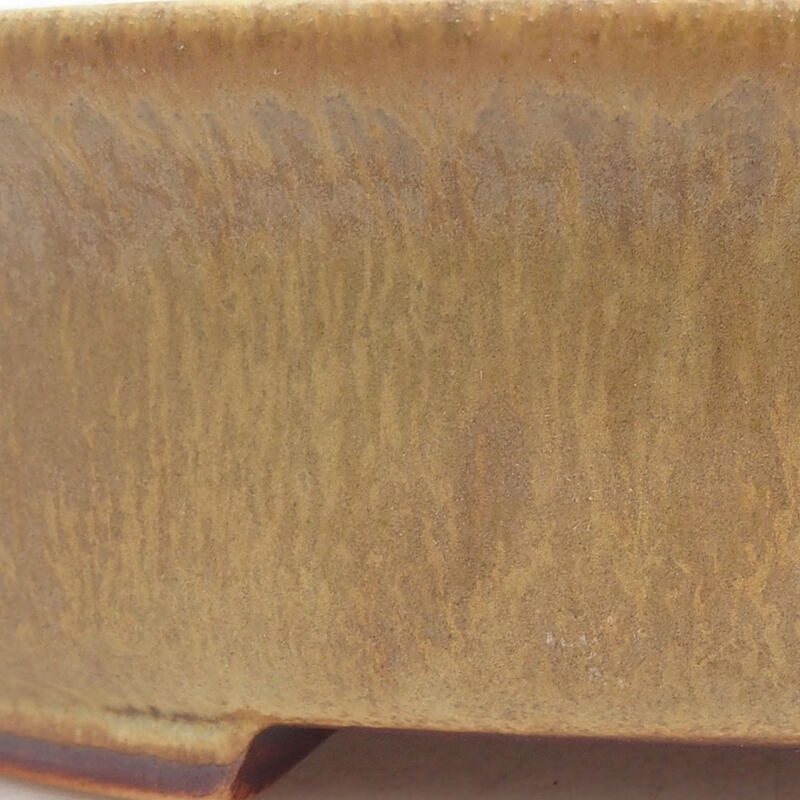 Keramická bonsai miska 17,5 x 16 x 4,5 cm, farba zelená