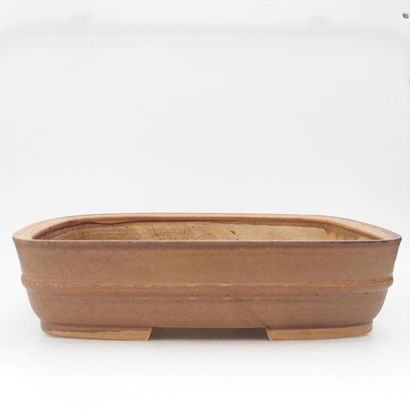 Keramická bonsai miska 29,5 x 25 x 7 cm, farba hnedá
