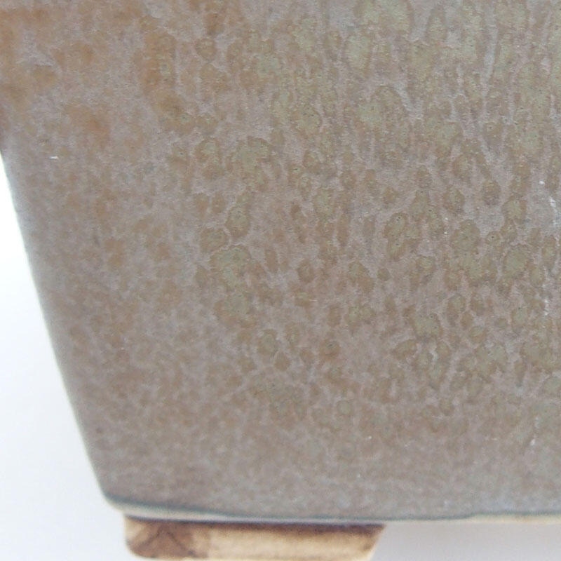 Keramická bonsai miska 8 x 8 x 5,5 cm, farba modrošedá