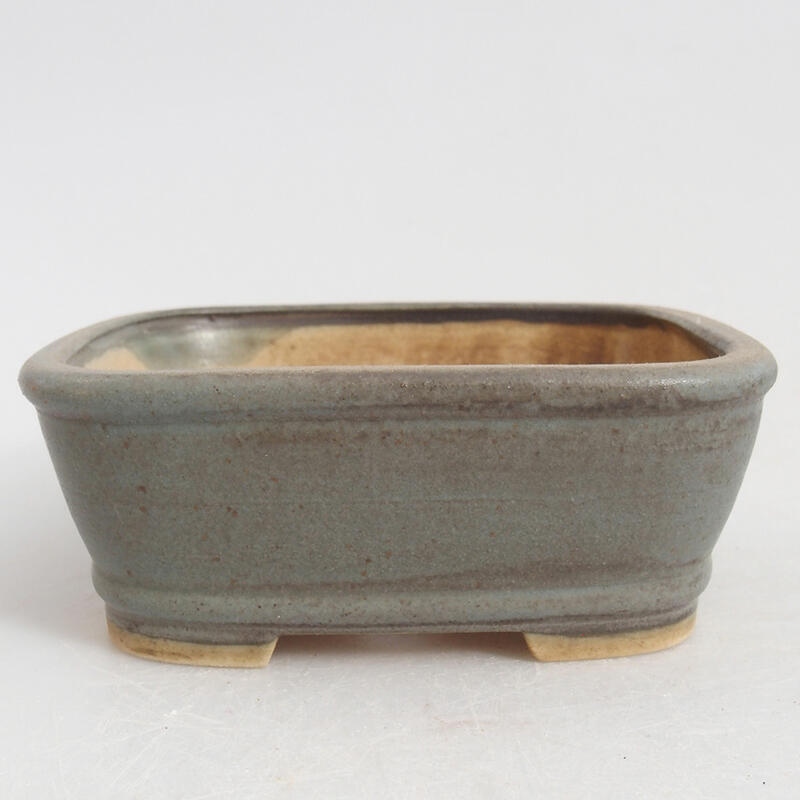Keramická bonsai miska 9 x 8 x 3,5 cm, farba modrá