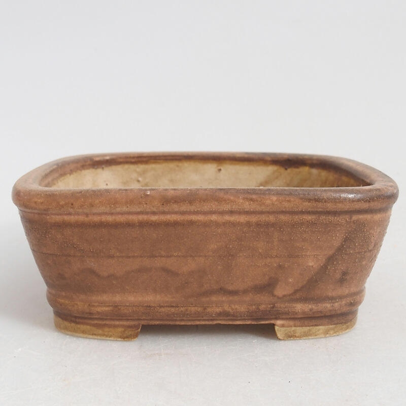 Keramická bonsai miska 9 x 8 x 3,5 cm, farba ružová