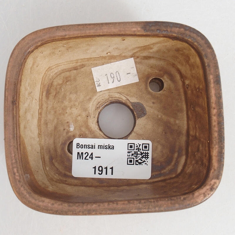 Keramická bonsai miska 9 x 8 x 3,5 cm, farba ružová