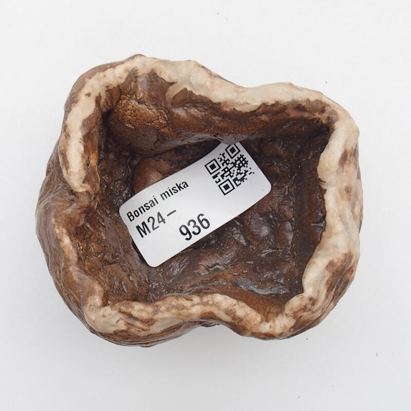 Keramická Škrupina 5 x 4 x 5 cm, farba hnedá