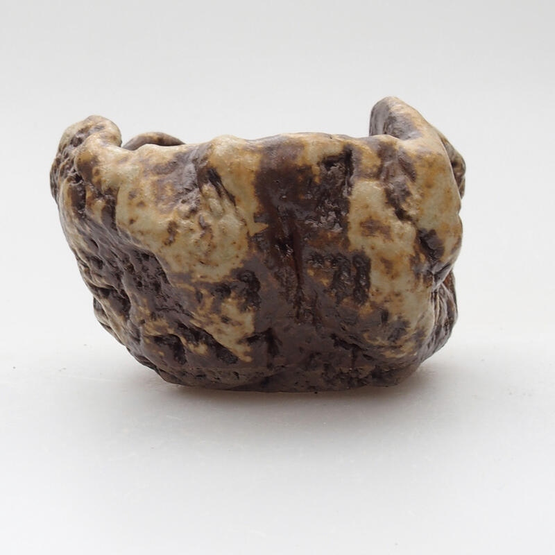 Keramická Škrupina 6 x 5 x 4 cm , farba bielohnedá
