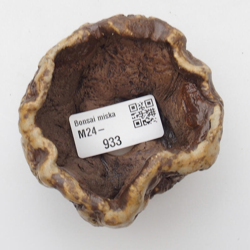 Keramická Škrupina 6 x 5 x 4 cm , farba bielohnedá