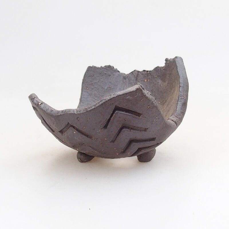 Keramická Škrupina 7,5 x 6,5 x 5,5 cm, farba hnedá