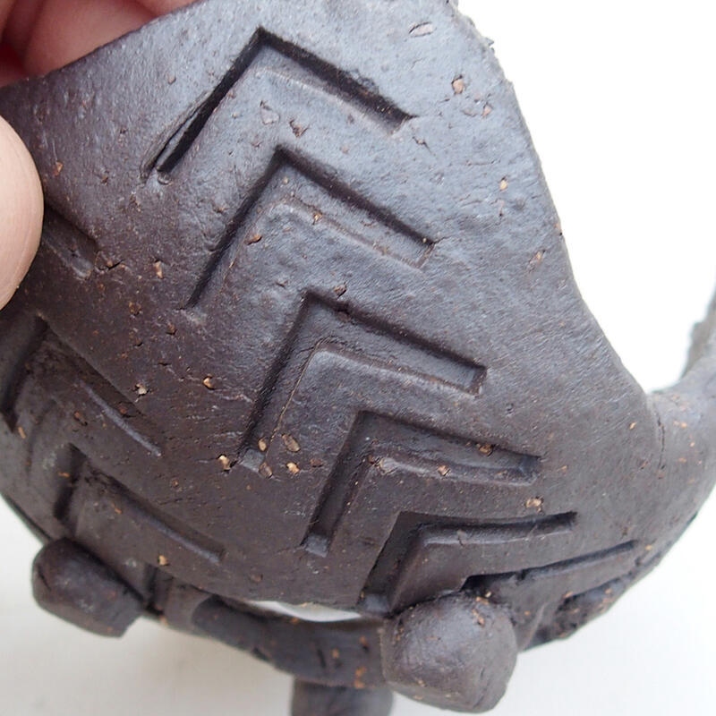 Keramická Škrupina 7,5 x 6,5 x 5,5 cm, farba hnedá
