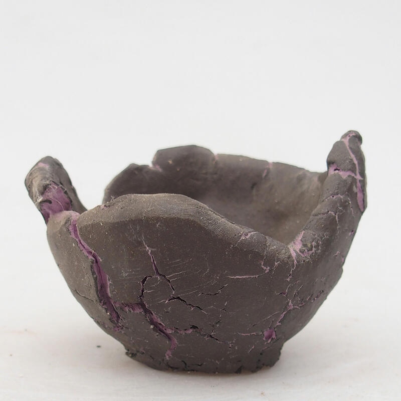 Keramická Škrupina 7,5 x 7 x 6 cm, farba fialová