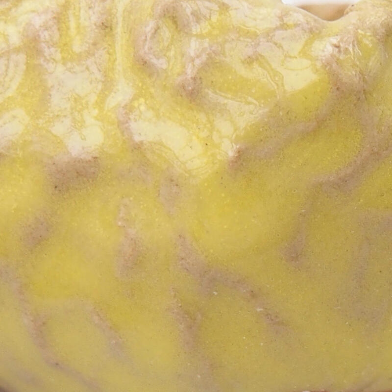 Keramická Škrupina 7 x 6 x 3,5 cm , farba žltá