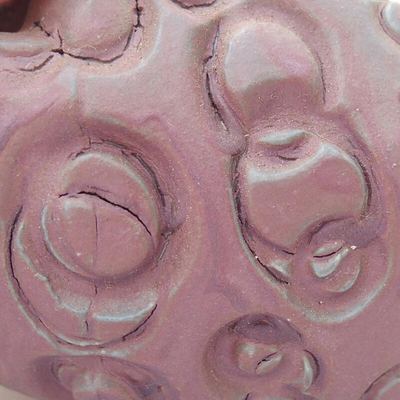 Keramická Škrupina 7 x 7 x 5,5 cm , farba fialová