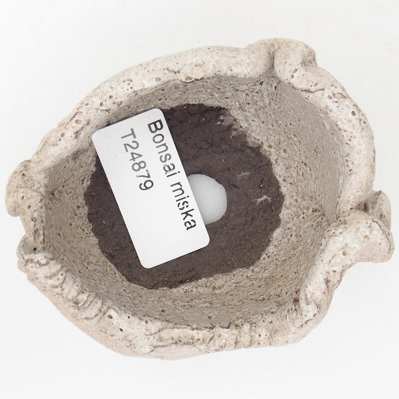 Keramická Škrupina 8,5 x 7 x 5 cm , farba šedá