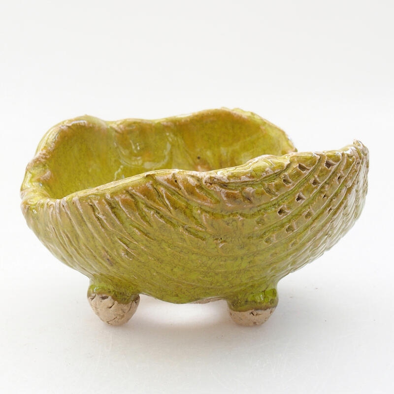 Keramická Škrupina 8,5 x 8,5 x 5,5 cm, farba zelená