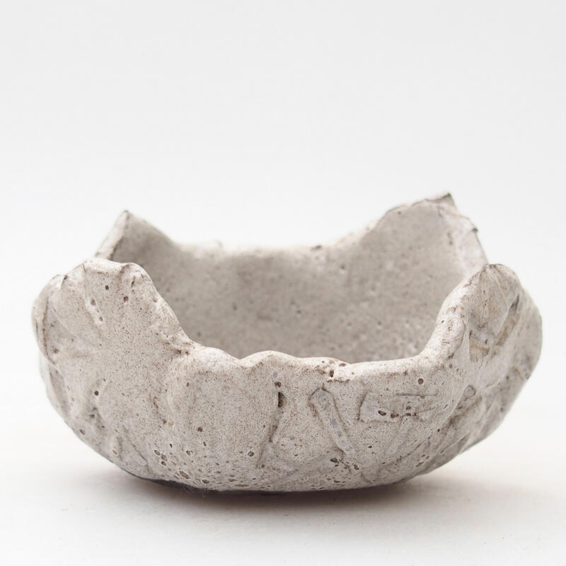 Keramická Škrupina 8 x 6,5 x 5 cm, farba šedá