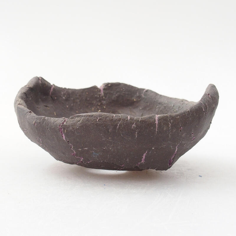 Keramická Škrupina 8 x 8 x 4 cm , farba fialová