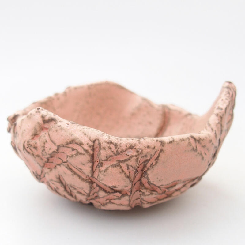 Keramická Škrupina 9 x 8 x 5 cm , farba ružová