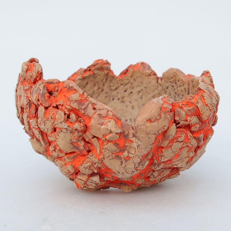 Keramická Škrupina 9 x 9 x 5,5 cm, farba režná
