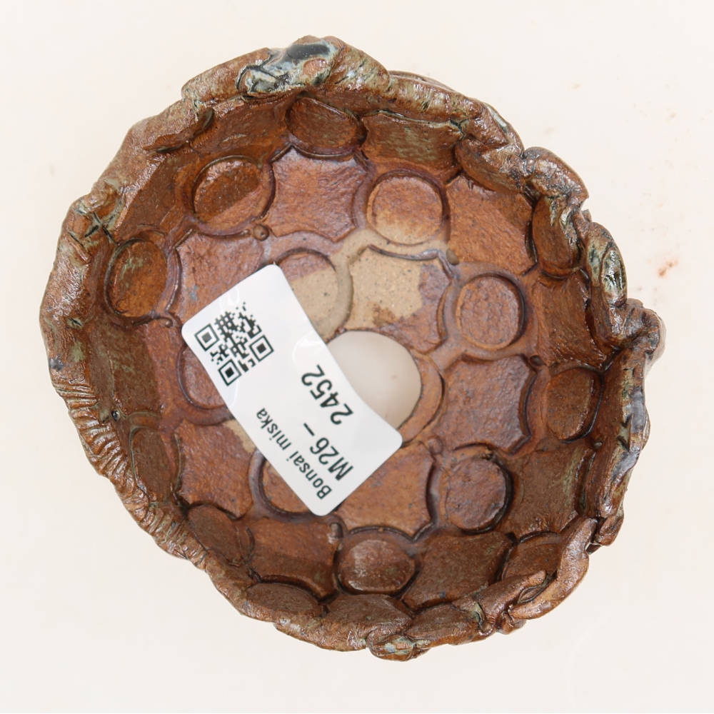 Keramická škrupina  9 x 8 x 5 cm, farba hnedozelená