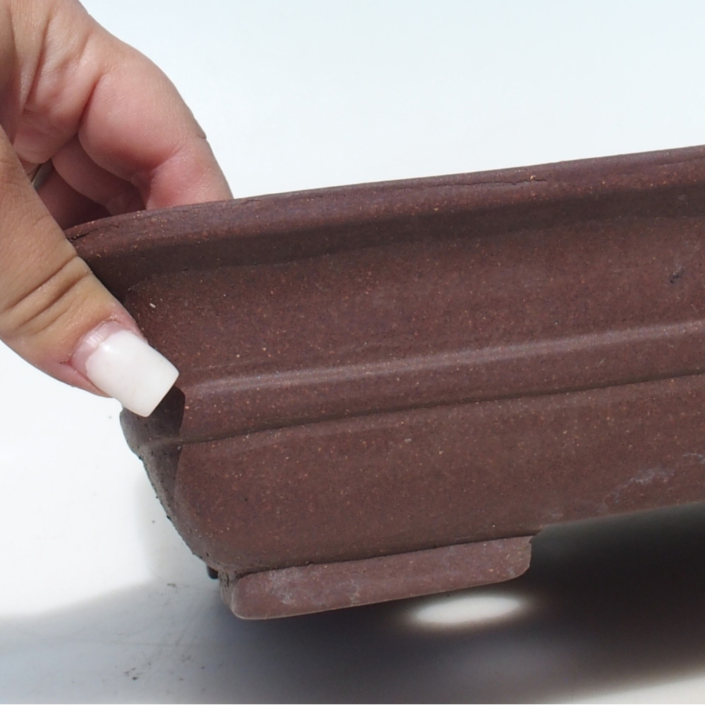 Bonsajová miska 30 x 24 x 7,5 cm breza hnedá