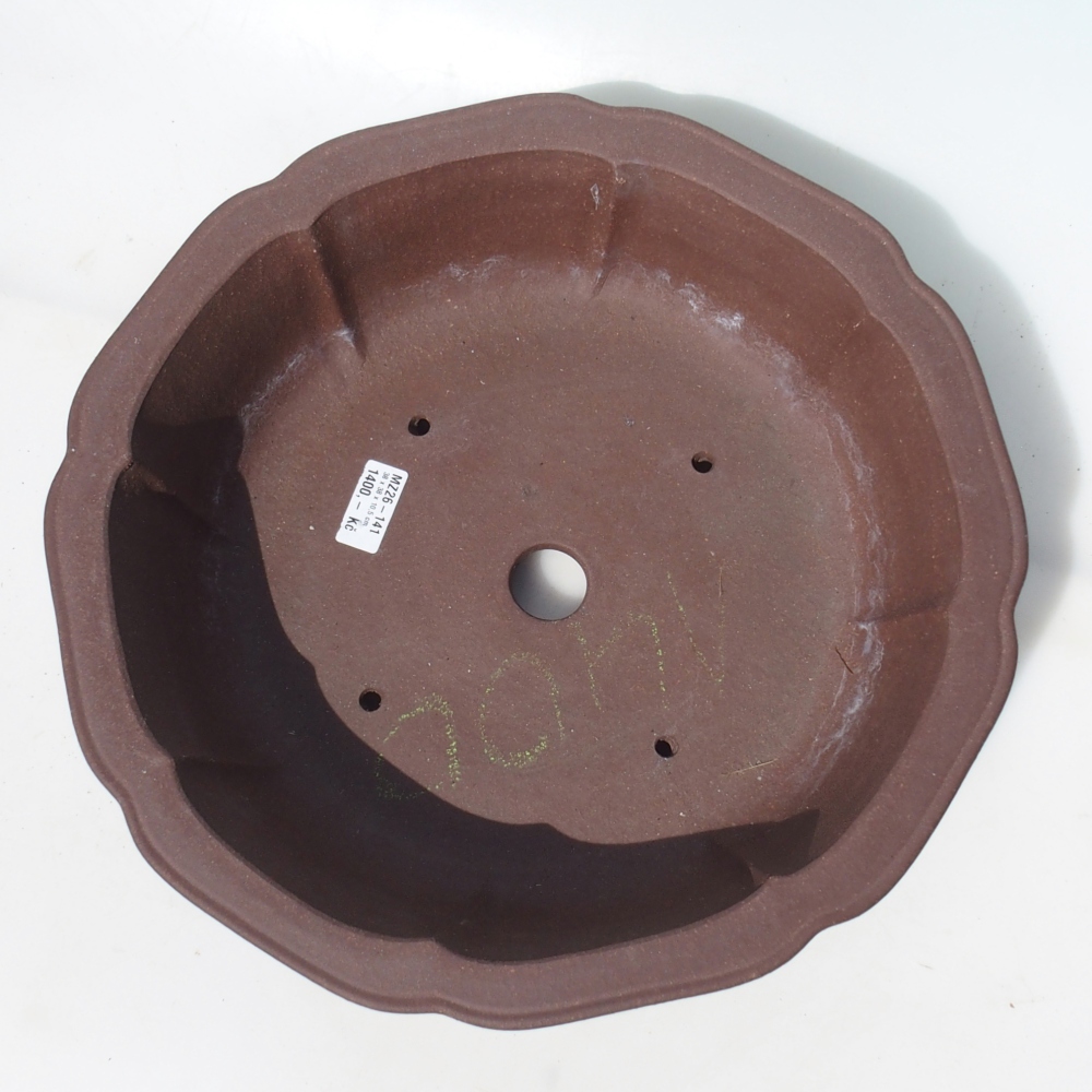 Miska na bonsaj 38 x 38 x 10,5 cm breza hnedá