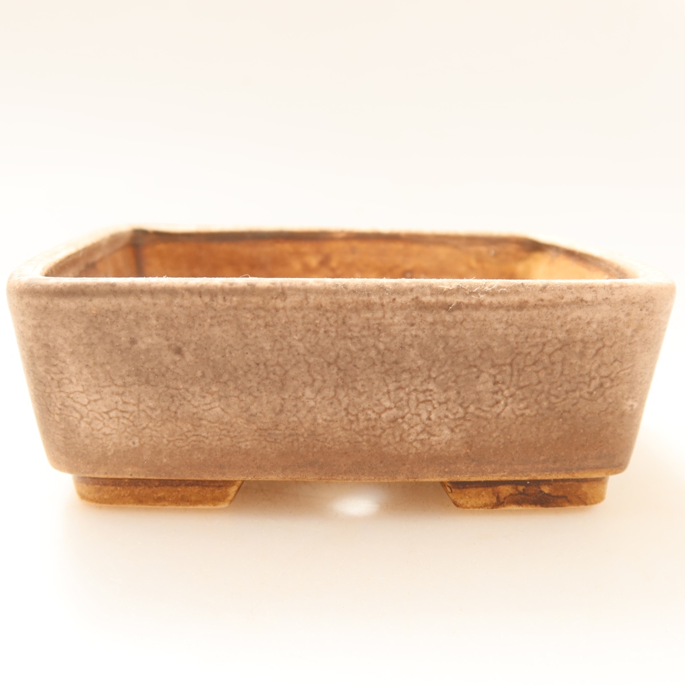 Keramická miska na bonsaje 10 x 8 x 3,5 cm, farba ružová