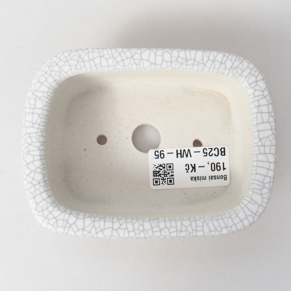 Keramická miska na bonsaje 11 x 11 x 7 cm, farba raku