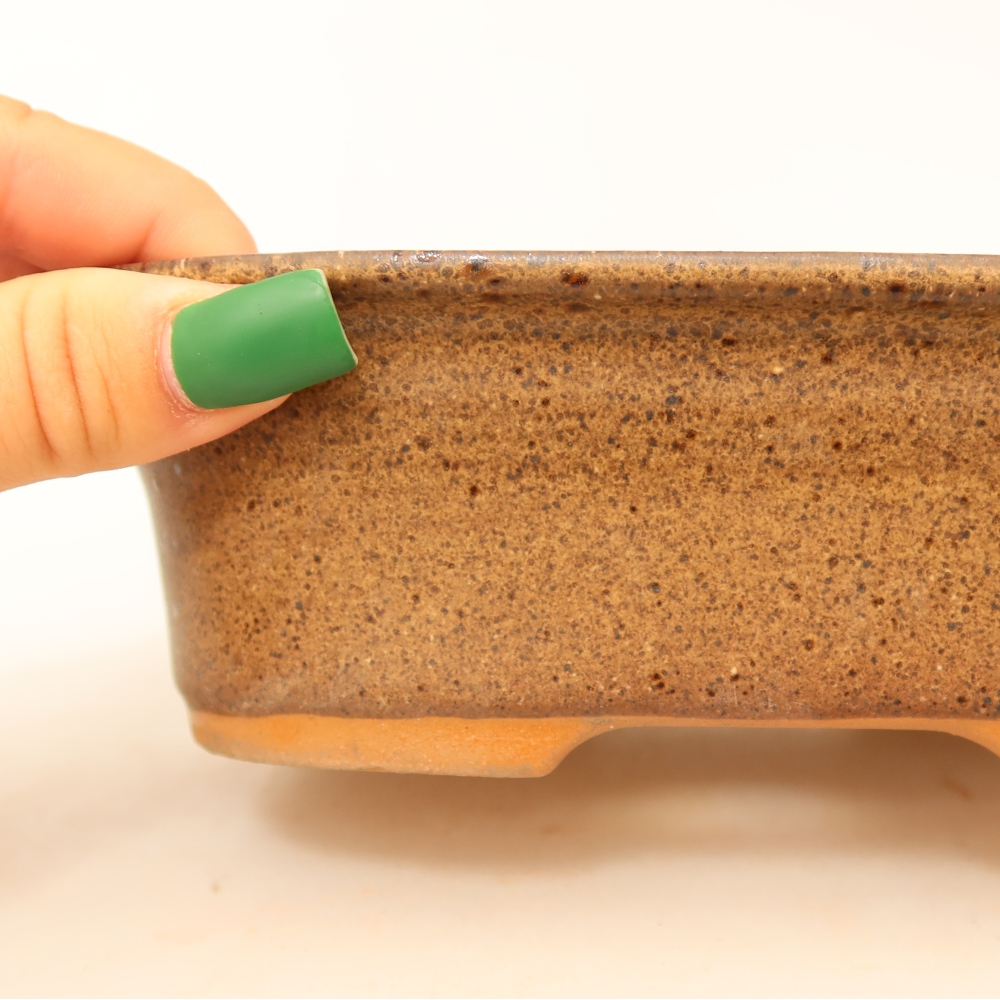 Keramická miska  18 x 13 x 5,5 cm, farba hnedá