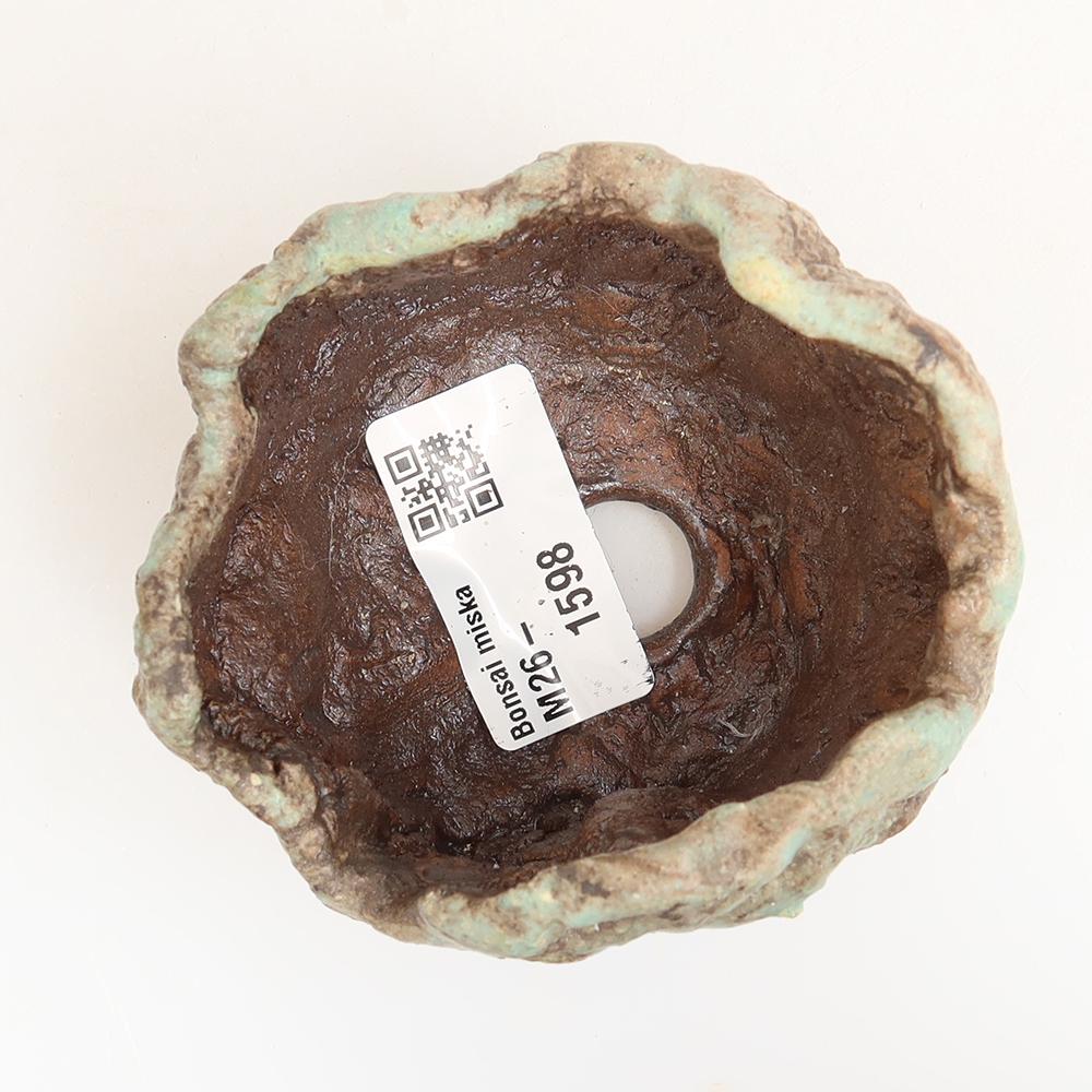 Keramická škrupina  7 x 6 x 6 cm, farba zelená