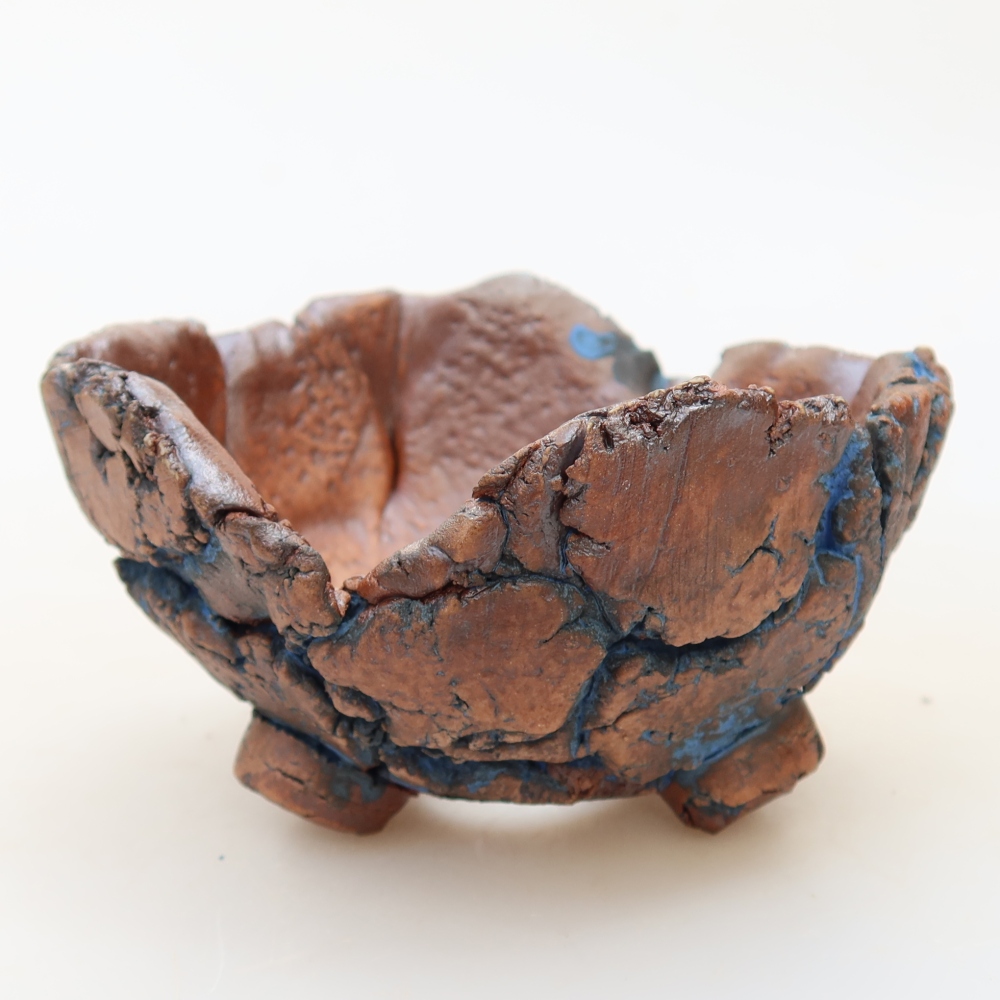 Keramická škrupina 9 x 8,5 x 5 cm, farba modrá