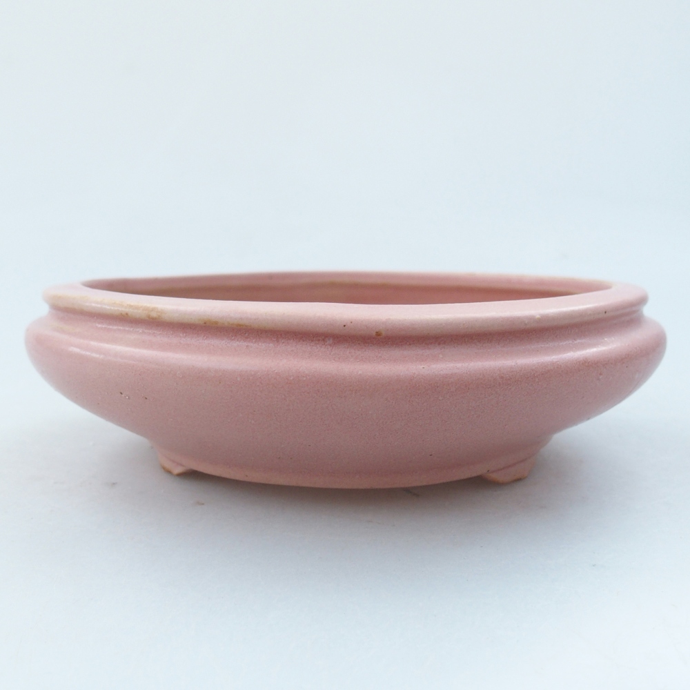 Keramická miska na bonsaje 15 x 15 x 5 cm, ružová