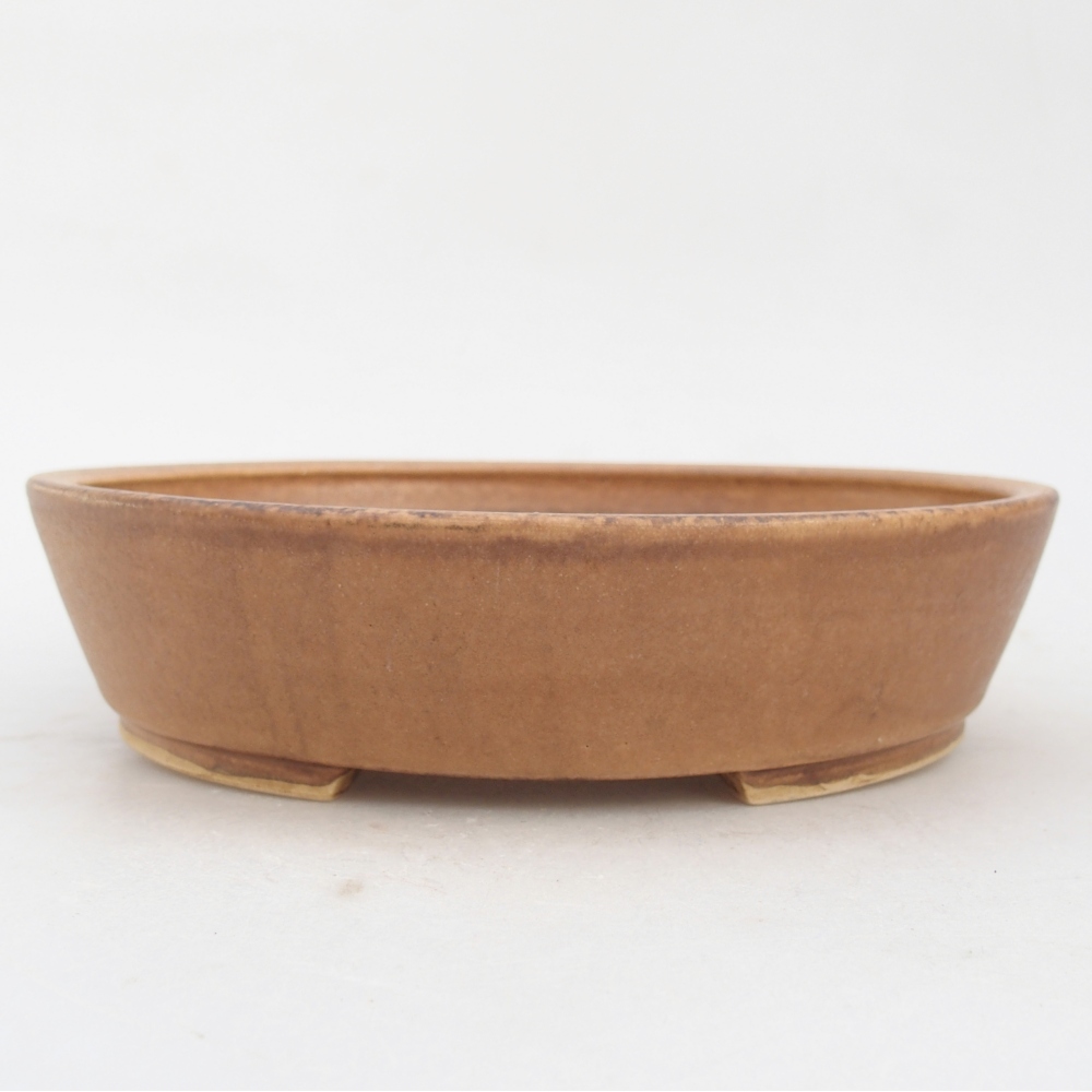 Keramická bonsajová miska 25 x 20 x 7,5 cm, zelená