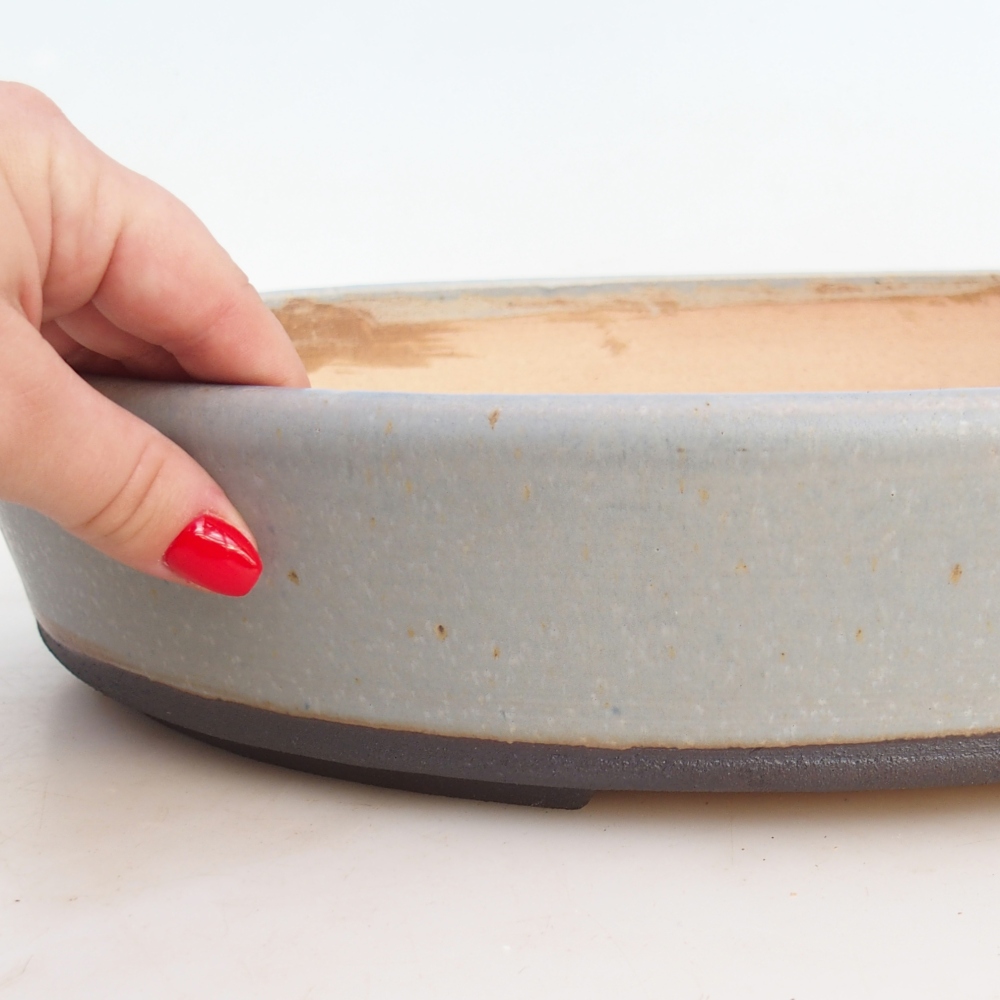 Miska na bonsaj 38,5 x 30,5 x 7 cm , farba modrá