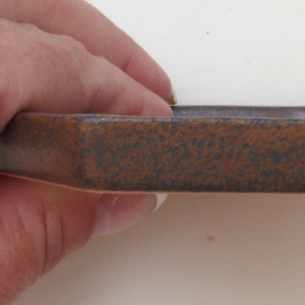 Bonsai podmiska šesťhran D3 - 11 x 9,5 x 1 cm - hnedá
