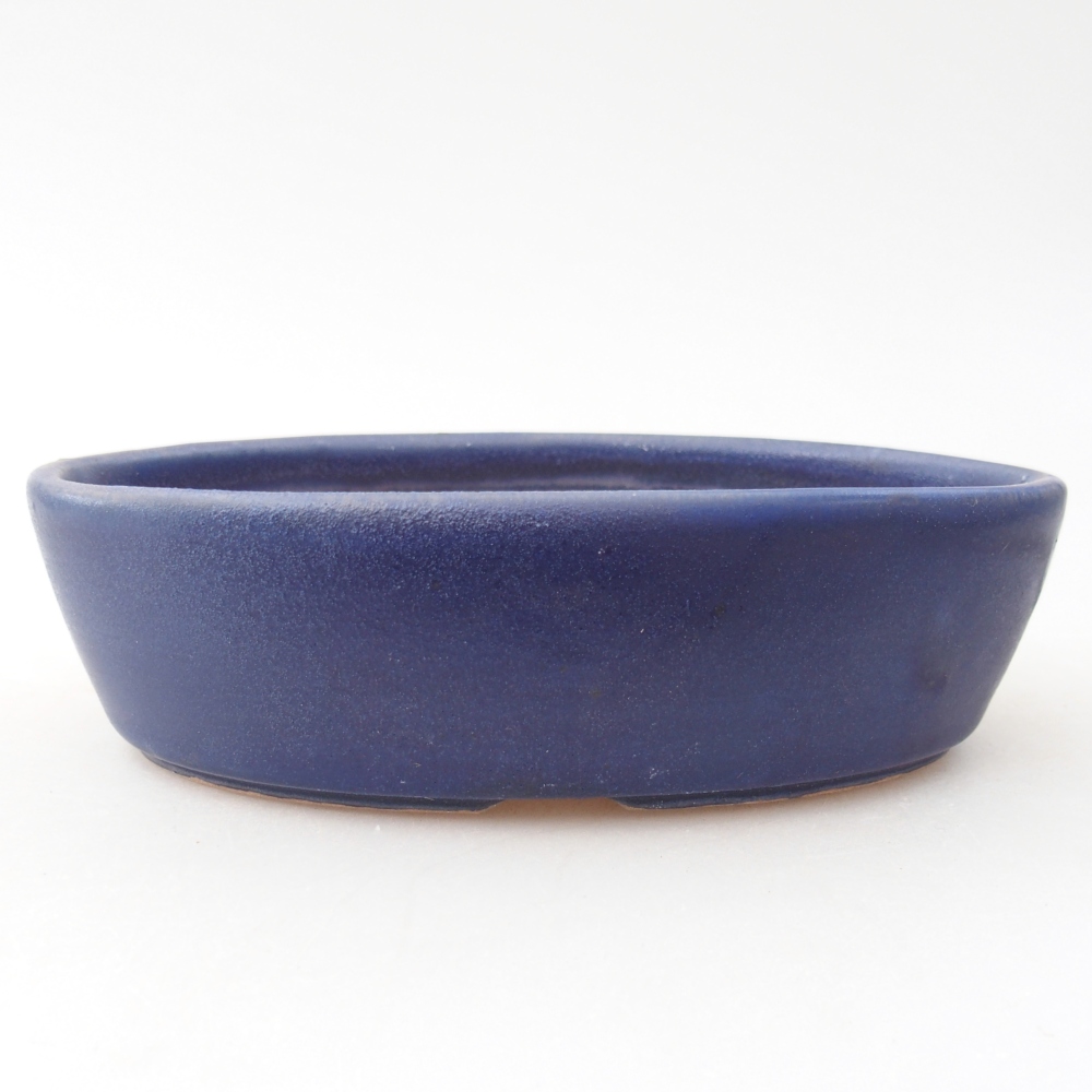 Keramická miska na bonsaje 15 x 9,5 x 4 cm, farba modrá