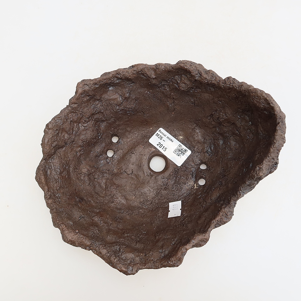 Keramická škrupina 18,5 x 16,5 x 13 cm, farba hnedá
