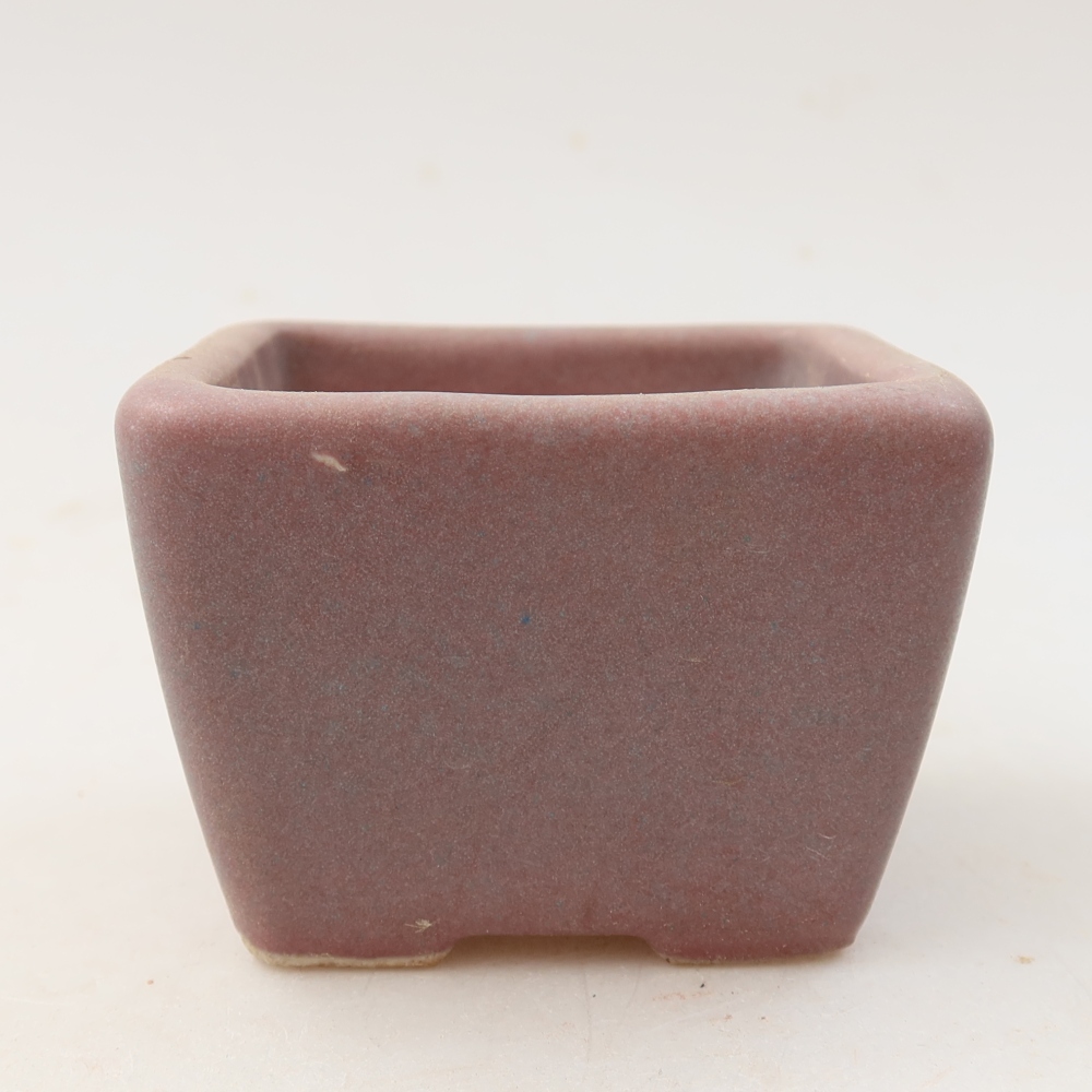 Keramická miska na bonsai 6,5 x 6,5 x 5 cm, farba fialová