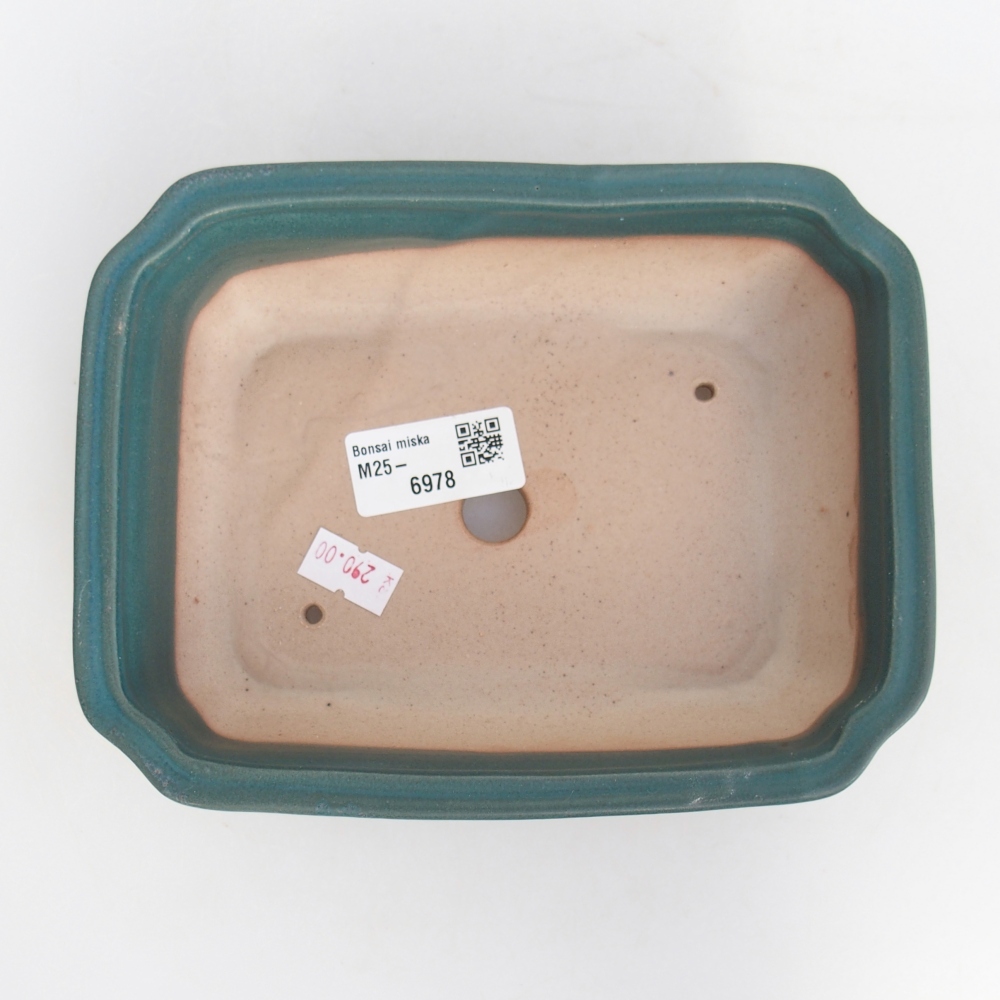 Keramická miska na bonsaje 18 x 13,5 x 5 cm, farba modrá