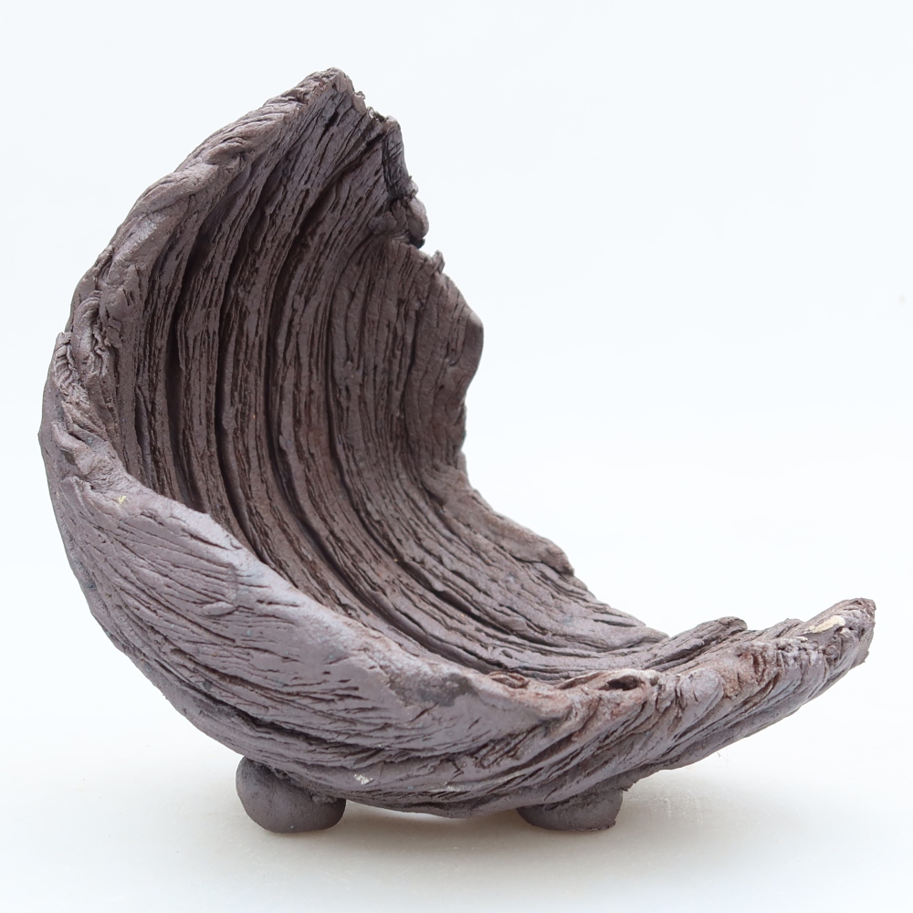 Keramická škrupina  13,5 x 12,5 x 14 cm, farba hnedá