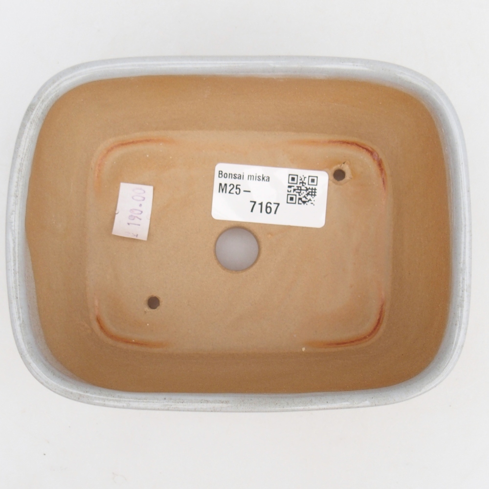 Keramická miska na bonsaje 13,5 x 10,5 x 6 cm, sivá