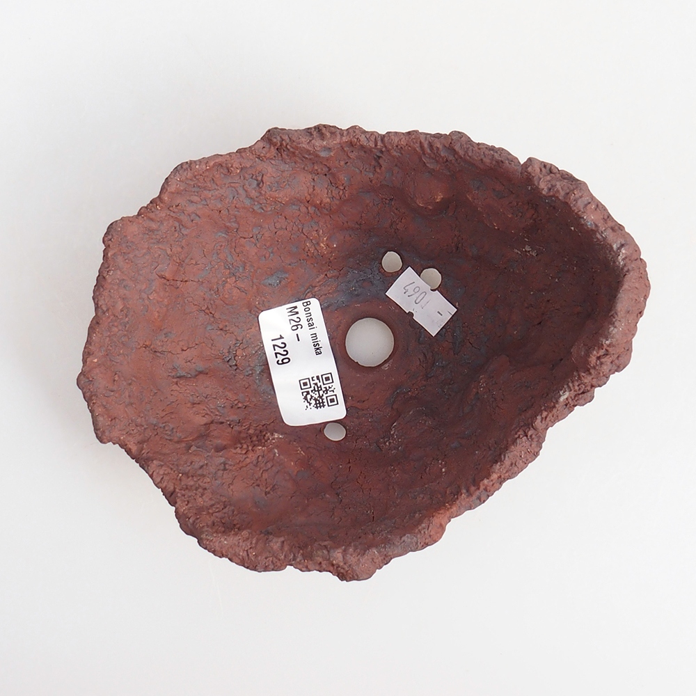 Keramická mušľa 13 x 11,5 x 10,5 cm , farba hnedá