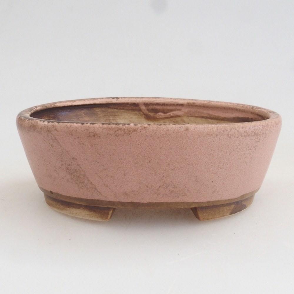 Keramická bonsai miska 9,5 x 8 x 3 cm, farba ružová
