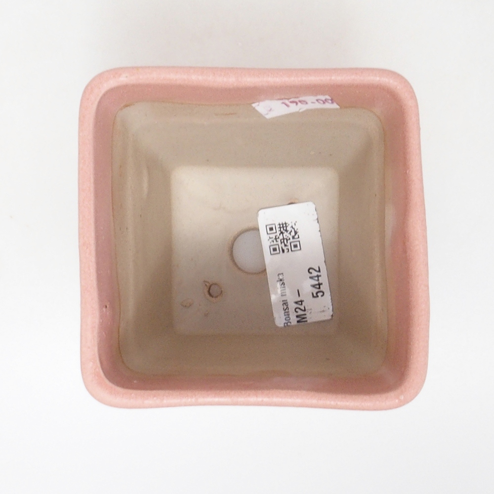 Keramická bonsai miska 8,5 x 8,5 x 11 cm, farba ružová