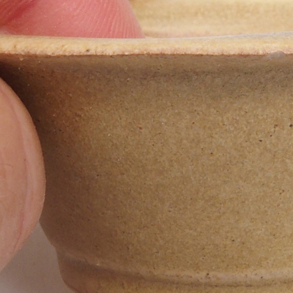 Mini bonsai miska 7 x 7 x 2,5  cm, farba hnedá