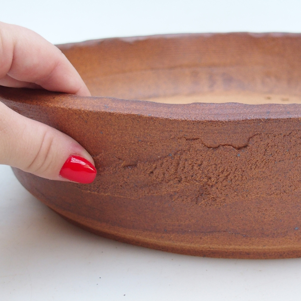 Miska na bonsaj 34 x 34 x 7,5 cm , farba hnedá