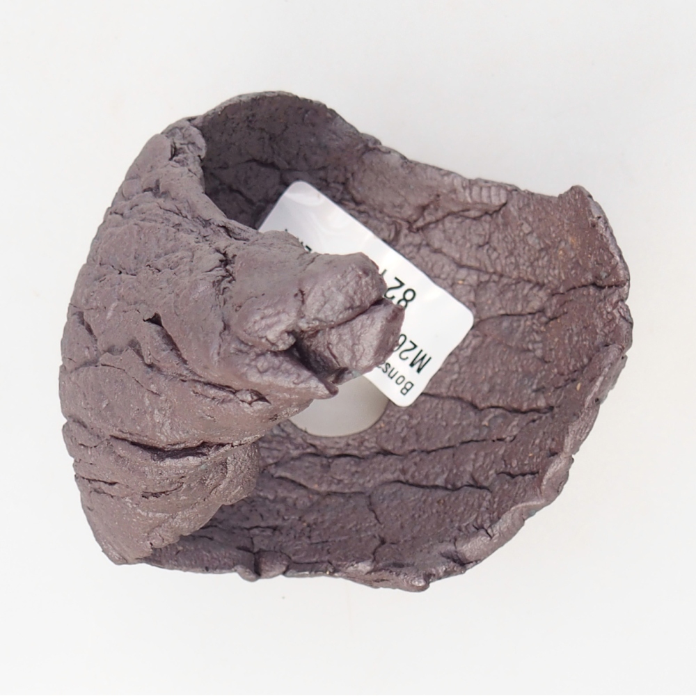 Keramická mušľa 8 x 7,5 x 12 cm , kovová farba