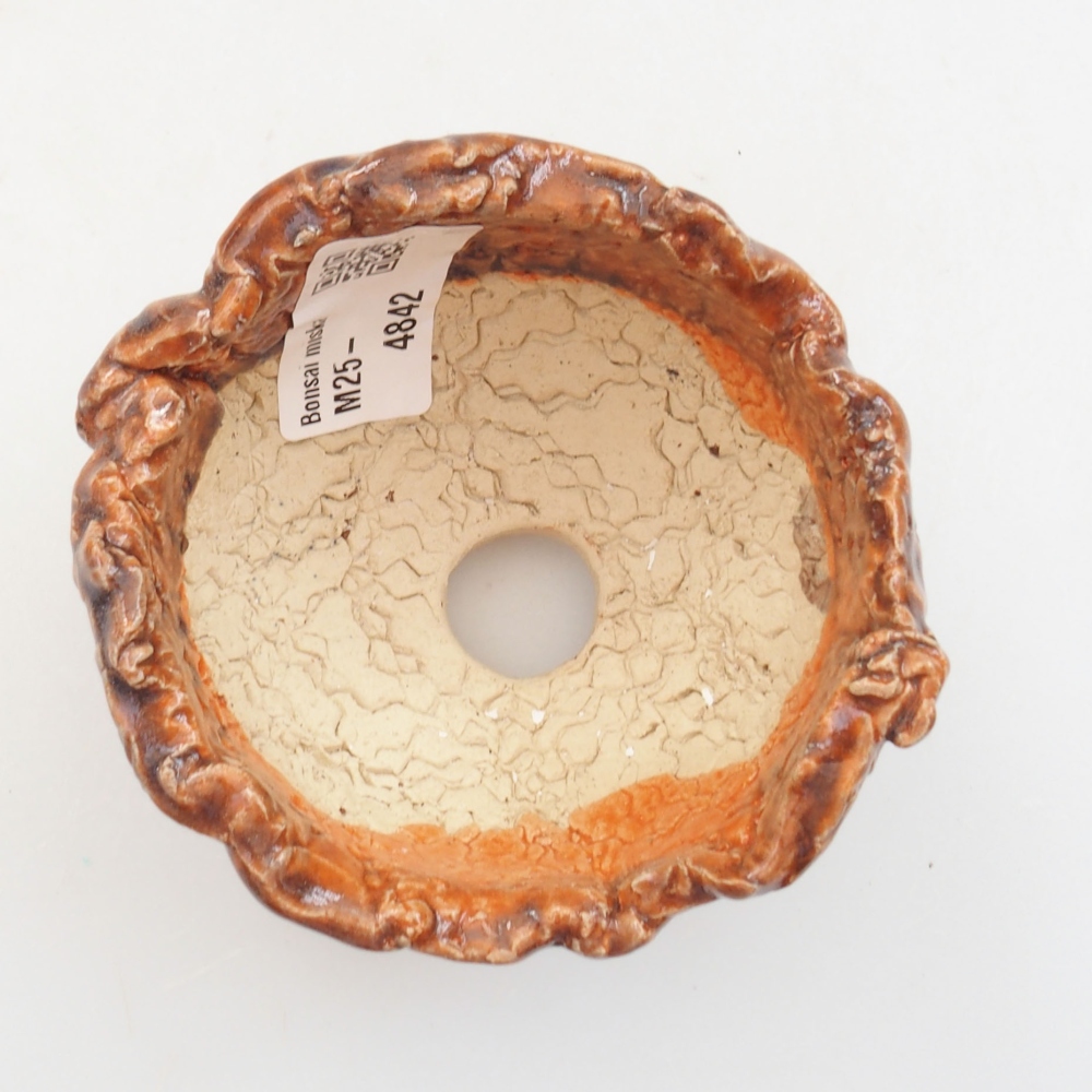 Keramická škrupina 8 x 7,5 x 6 cm, farba hnedá