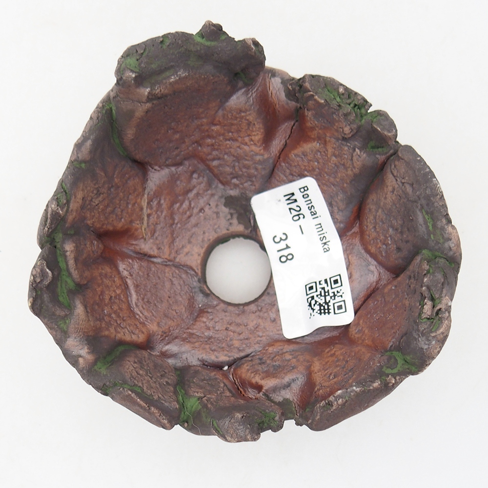 Keramická mušľa 9,5 x 8,5 x 6 cm , farba zelená