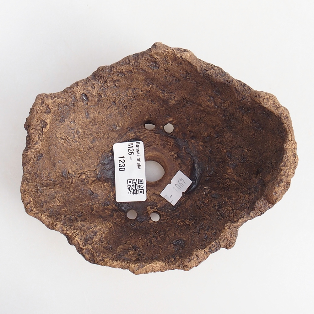 Keramická mušľa 13,5 x 12 x 11,5 cm , farba hnedá