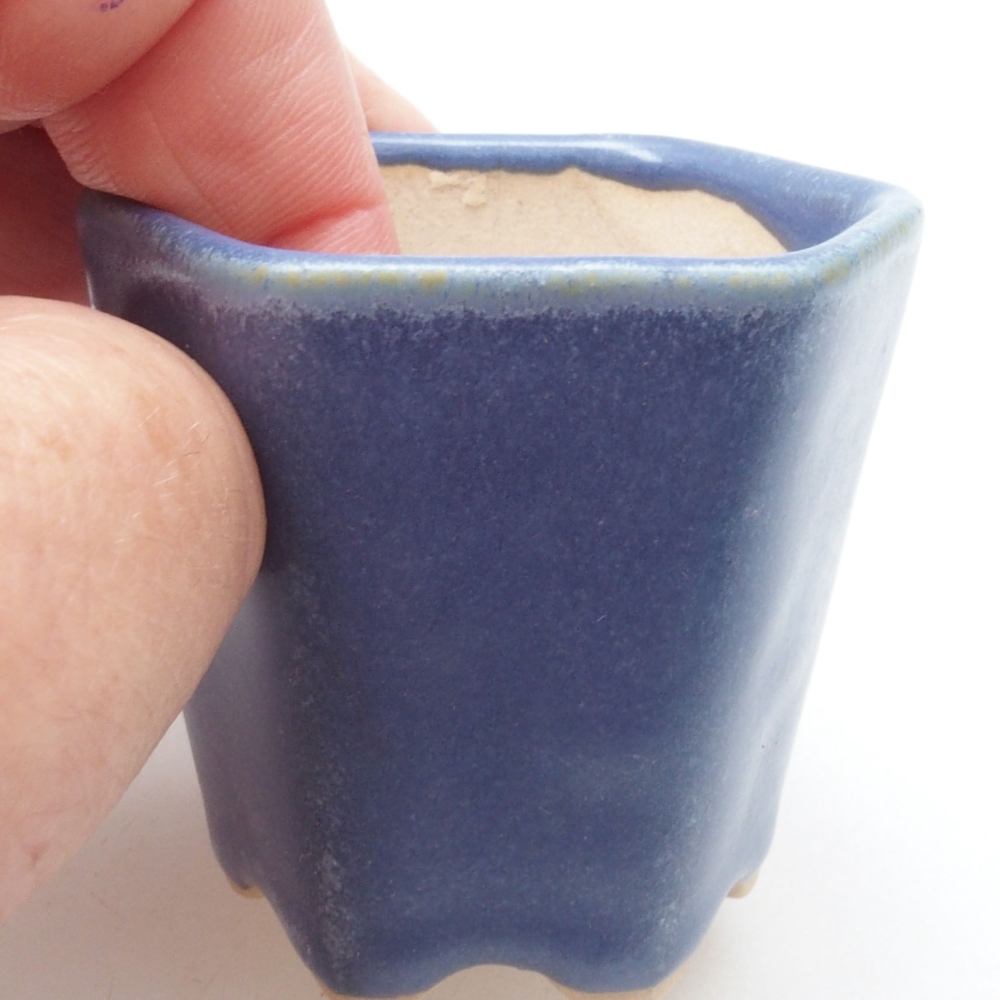 Mini bonsai miska 5 x 5 x 5 cm, farba modrá