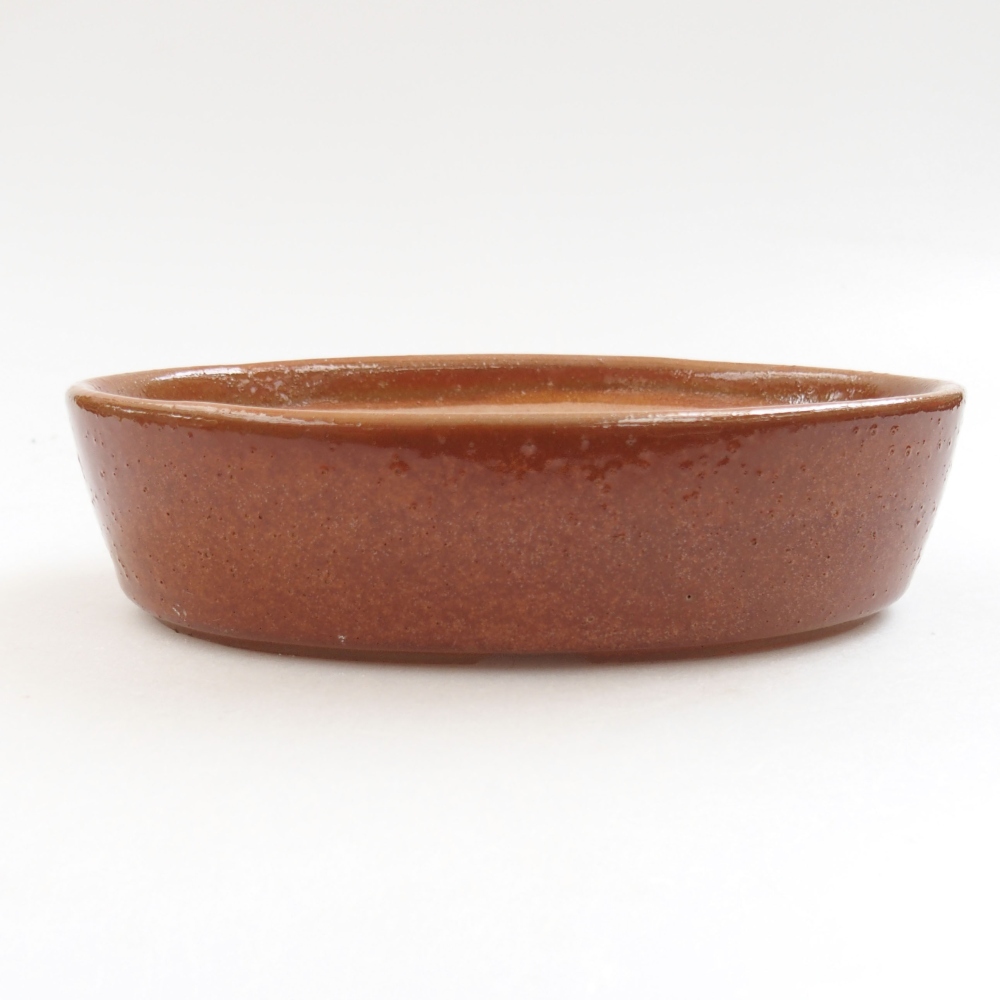 Keramická bonsai miska 16,5 x 11,5 x 4 cm, farba hnedá